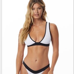 Tori Praver Smocked Bikini Top